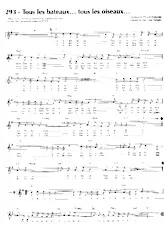 download the accordion score Tous les bateaux Tous les oiseaux (Chant : Michel Polnareff) in PDF format