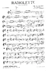 download the accordion score Radiolette (Arrangement : Jo Tournet) (Valse Musette) in PDF format