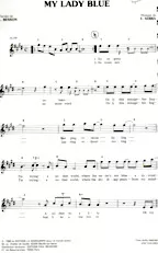 descargar la partitura para acordeón My Lady Blue en formato PDF