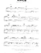 descargar la partitura para acordeón Always en formato PDF