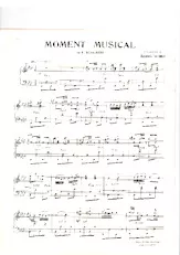 download the accordion score Moment Musical (Arrangement Béatrix Weber) in PDF format
