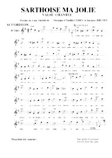 télécharger la partition d'accordéon Sarthoise ma jolie (Valse chantée) au format PDF