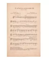 scarica la spartito per fisarmonica Tango chanté in formato PDF