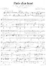 scarica la spartito per fisarmonica Paris d'en haut (De l'Opérette : Le chanteur de Mexico) (Chant : Luis Mariano) in formato PDF