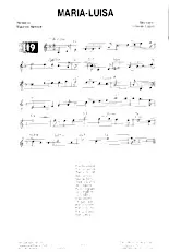 télécharger la partition d'accordéon Maria Luisa (Chant : Luis Mariano) au format PDF