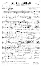 descargar la partitura para acordeón Tu Felicidad (Dans tous mes rêves) (Violon + Accordéon) en formato PDF