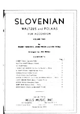 télécharger la partition d'accordéon Slovenian Valses et Polkas (Volumes 2 et 4) au format PDF
