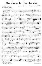télécharger la partition d'accordéon On danse le cha cha cha au format PDF