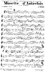 télécharger la partition d'accordéon Musette d'autrefois (Valse Musette) au format PDF