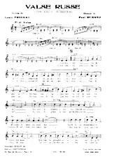 descargar la partitura para acordeón Valse Russe (Ton cœur oubliera) en formato PDF