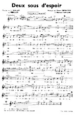 scarica la spartito per fisarmonica Deux sous d'espoir (Boléro) in formato PDF