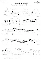 télécharger la partition d'accordéon Schwarze Augen (Yeux Noirs) (Black Eyes) (Occhi Neri) au format PDF