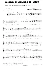 scarica la spartito per fisarmonica Quand reviendra le jour (du film : Destins) (Chant : Tino Rossi) in formato PDF
