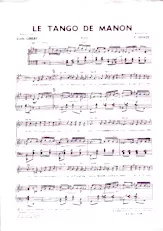 télécharger la partition d'accordéon Le tango de Manon au format PDF