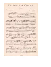 télécharger la partition d'accordéon J'ai retrouvé l'amour (Tango) au format PDF