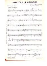 descargar la partitura para acordeón Chantons la Wallonie (Arrangement : Robert Boutefeu) (Marche) en formato PDF