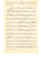 scarica la spartito per fisarmonica Le retour des cigales (Valse Chantée) in formato PDF