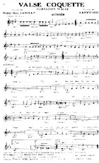 télécharger la partition d'accordéon Valse Coquette (Flirtation Waltz) au format PDF