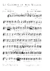 descargar la partitura para acordeón Le clocher de mon village (Chanson Corse) en formato PDF