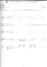 télécharger la partition d'accordéon Quatre mariages et un enterrement (Partie Sax Ténor) au format PDF