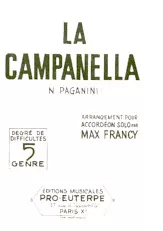 télécharger la partition d'accordéon La Campanella au format PDF