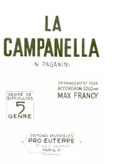 descargar la partitura para acordeón La Campanella en formato PDF