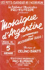 descargar la partitura para acordeón Mosaïque d'Argentine  en formato PDF