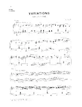 descargar la partitura para acordeón Variations sur un thème en formato PDF