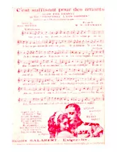 scarica la spartito per fisarmonica C'est suffisant pour des amants (Du film : Princesse à vos ordres) (Slow Fox Chanté) in formato PDF