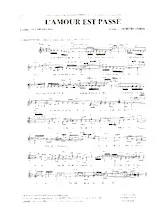 télécharger la partition d'accordéon L'amour est passé (Tango) au format PDF