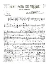 descargar la partitura para acordeón Beau soir de Vienne (Valse Viennoise) en formato PDF