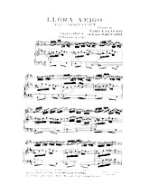 descargar la partitura para acordeón Llora Amigo (Tango Typique Chanté) en formato PDF