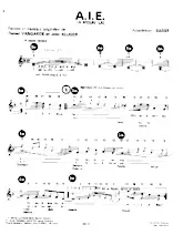 descargar la partitura para acordeón A I E (A Moun' la) en formato PDF