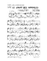 télécharger la partition d'accordéon Le chant des gondoles (Habanera) au format PDF
