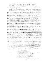 descargar la partitura para acordeón Quand le ciel est tout bleu en formato PDF