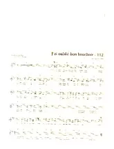 télécharger la partition d'accordéon J'ai oublié bon bouchoir (Chant : Les Charlots) au format PDF