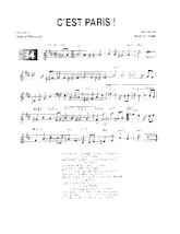 descargar la partitura para acordeón C'est Paris (Fox) en formato PDF