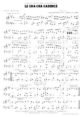 download the accordion score Le cha cha cadencé in PDF format