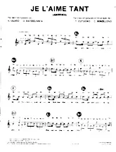 descargar la partitura para acordeón Je l'aime tant (America) en formato PDF