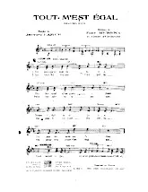télécharger la partition d'accordéon Tout m'est égal (Slow Rock) au format PDF