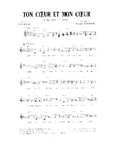 descargar la partitura para acordeón Ton cœur et mon cœur (Du film : Soir de Paris) en formato PDF