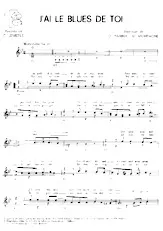 descargar la partitura para acordeón J'ai le blues de toi en formato PDF