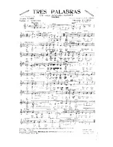 descargar la partitura para acordeón Tres Palabras (Si vous m'aimiez autant) (Arrangement Yvonne Thomson) (Violon + Accordéon) (Biguine) en formato PDF