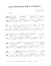 descargar la partitura para acordeón Dans mon pays tout a changé en formato PDF