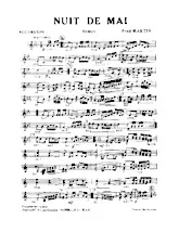 télécharger la partition d'accordéon Nuit de mai (Tango) au format PDF