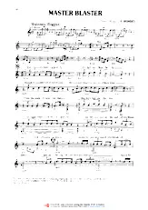 download the accordion score Master Blaster in PDF format