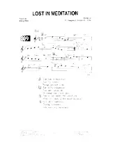 descargar la partitura para acordeón Lost in meditation (Slow) en formato PDF