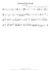 scarica la spartito per fisarmonica California dreaming (Partie flûte) in formato PDF