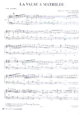 scarica la spartito per fisarmonica La valse à Mathilde in formato PDF