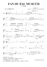 download the accordion score Fan du bal musette (Valse) in PDF format